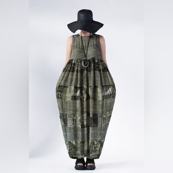 Elegant Green Maxi Dress - Picture 3 of 16